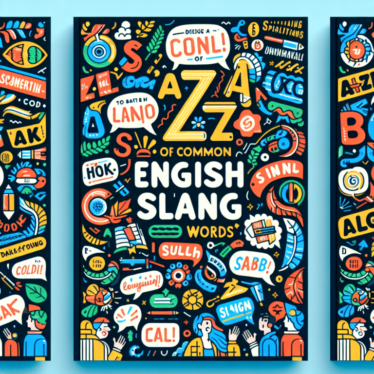 The A-Z of Common English Slang Words