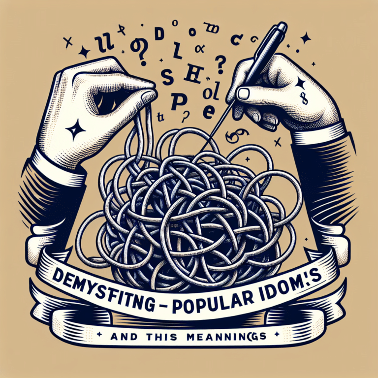Demystifying Popular Idioms and Their Meanings