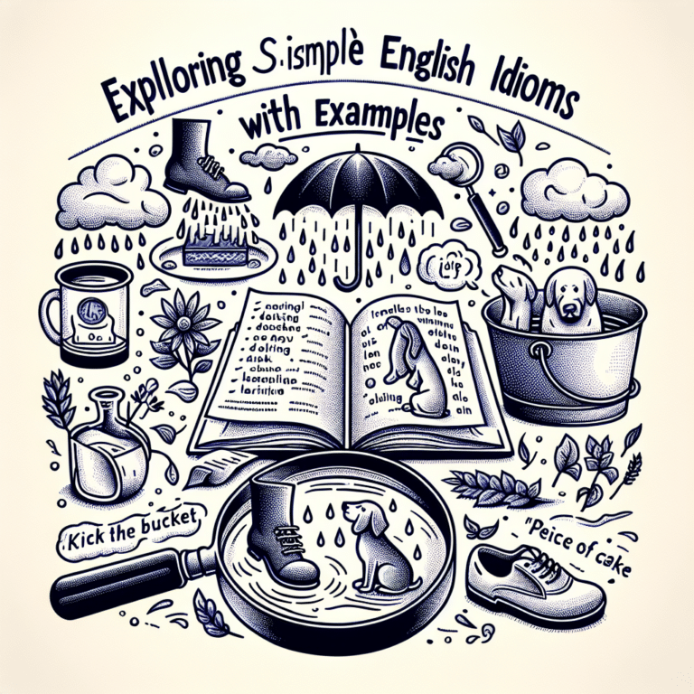 Exploring Simple English Idioms with Examples