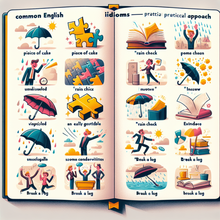 Common English Idioms: A Practical Approach